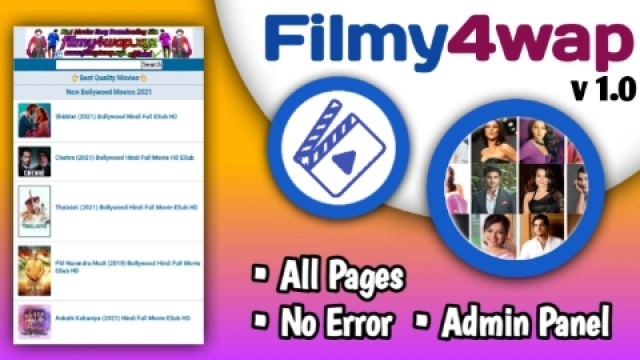 Filmy4wap Wapkiz Theme with Admin Panel