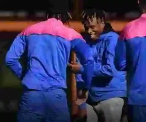 Super Eagles Winger, Samuel Chukwueze Gets a Hero's Welcome From His Teammates at AC Milan After AFCON