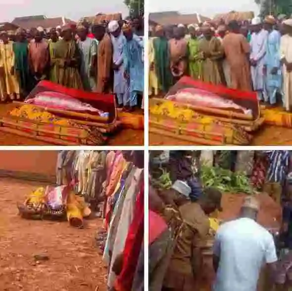 The victims were buried according to Islamic rites on Monday morning. April 8, 2024.