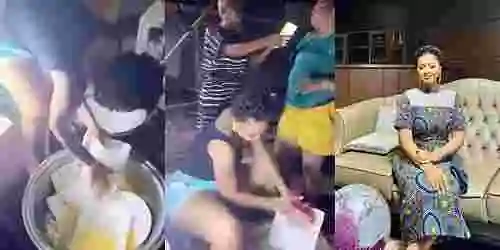 She No Know Say I Be Celebrity — Regina Daniels Laments After Her Mom Asks Her to Wash Plates