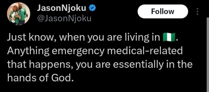 Jason Njoku reacts to Junior Pope’s death, bemoans poor health facilities in Nigeria