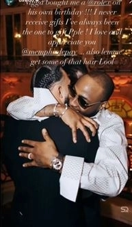 Davido Thanks Atletico Madrid Player, Memphis Depay, For Gifting Him A Rolex After Turning Up To Celebrate His 30th Birthday With Him