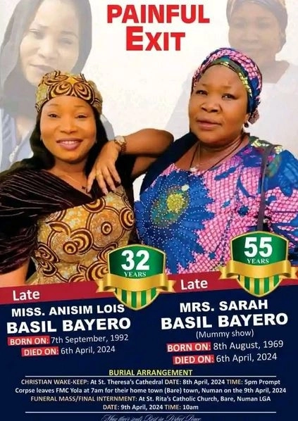 Tragedy As Mother And Daughter Perish In Adamawa Auto Crash
