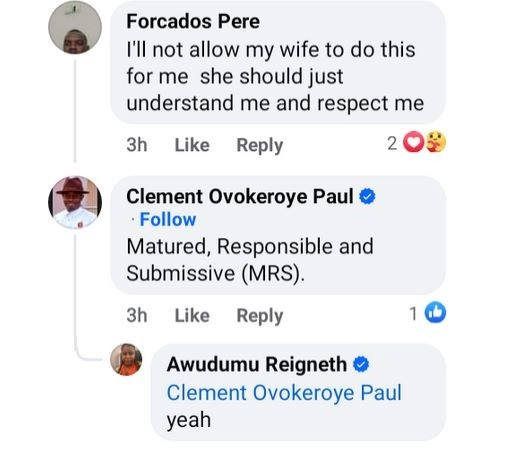 Nigerian Lady Shares Photo Of A Respectful And Submissive Woman