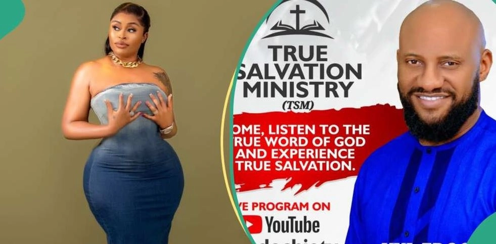 Adulterous Pastor – Sarah Martins Slams Yul Edochie As He Opens His Church