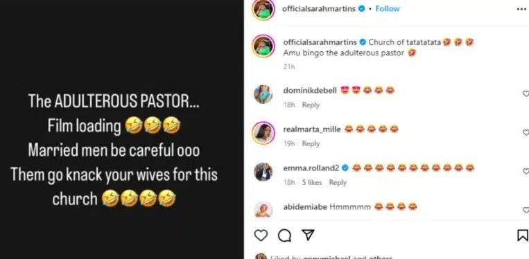 Adulterous Pastor – Sarah Martins Slams Yul Edochie As He Opens His Church