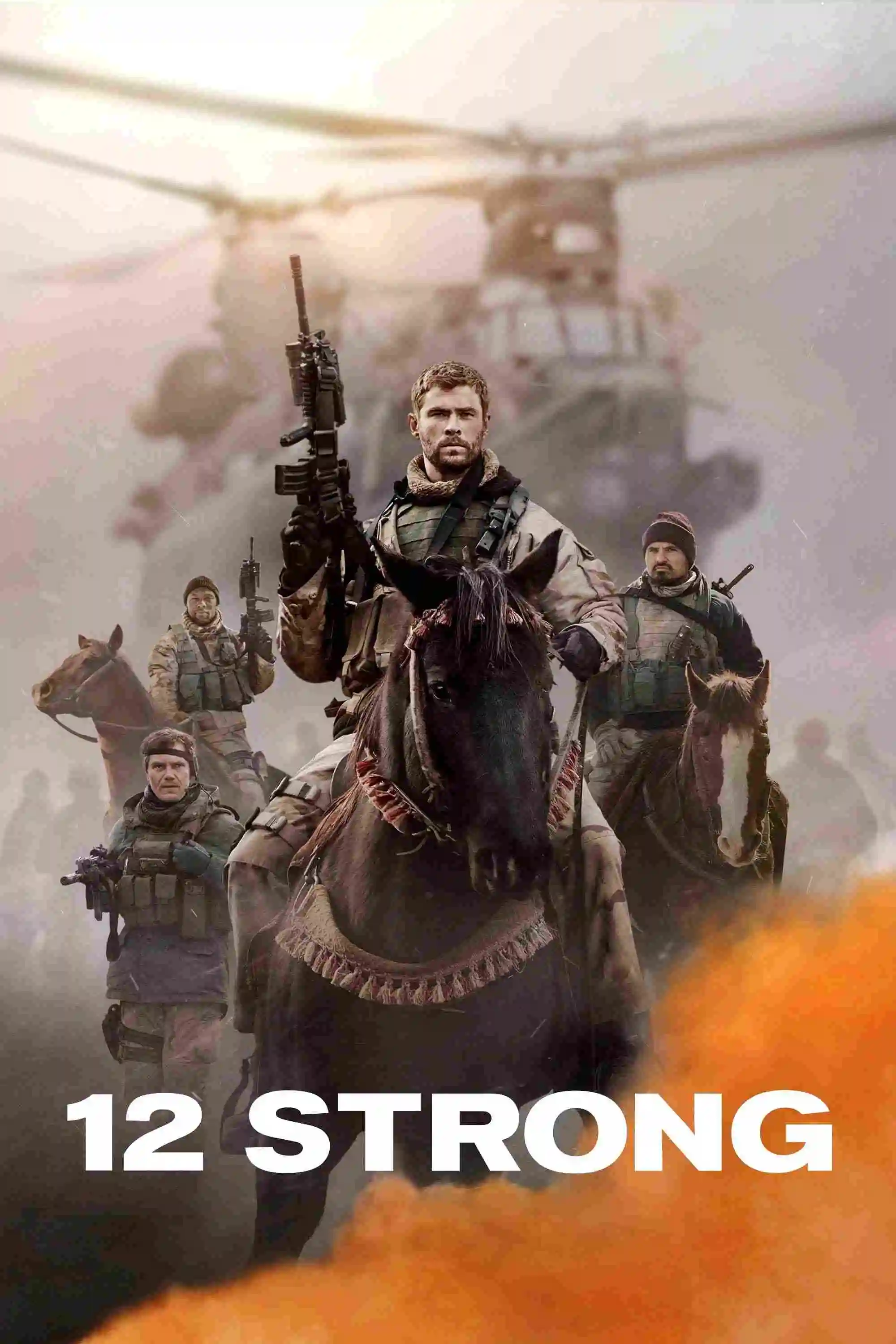 12 Strong (2018) BluRay Dual Audio [Hindi And English] Hollywood Hindi Dubbed Full Movie Download In Hd