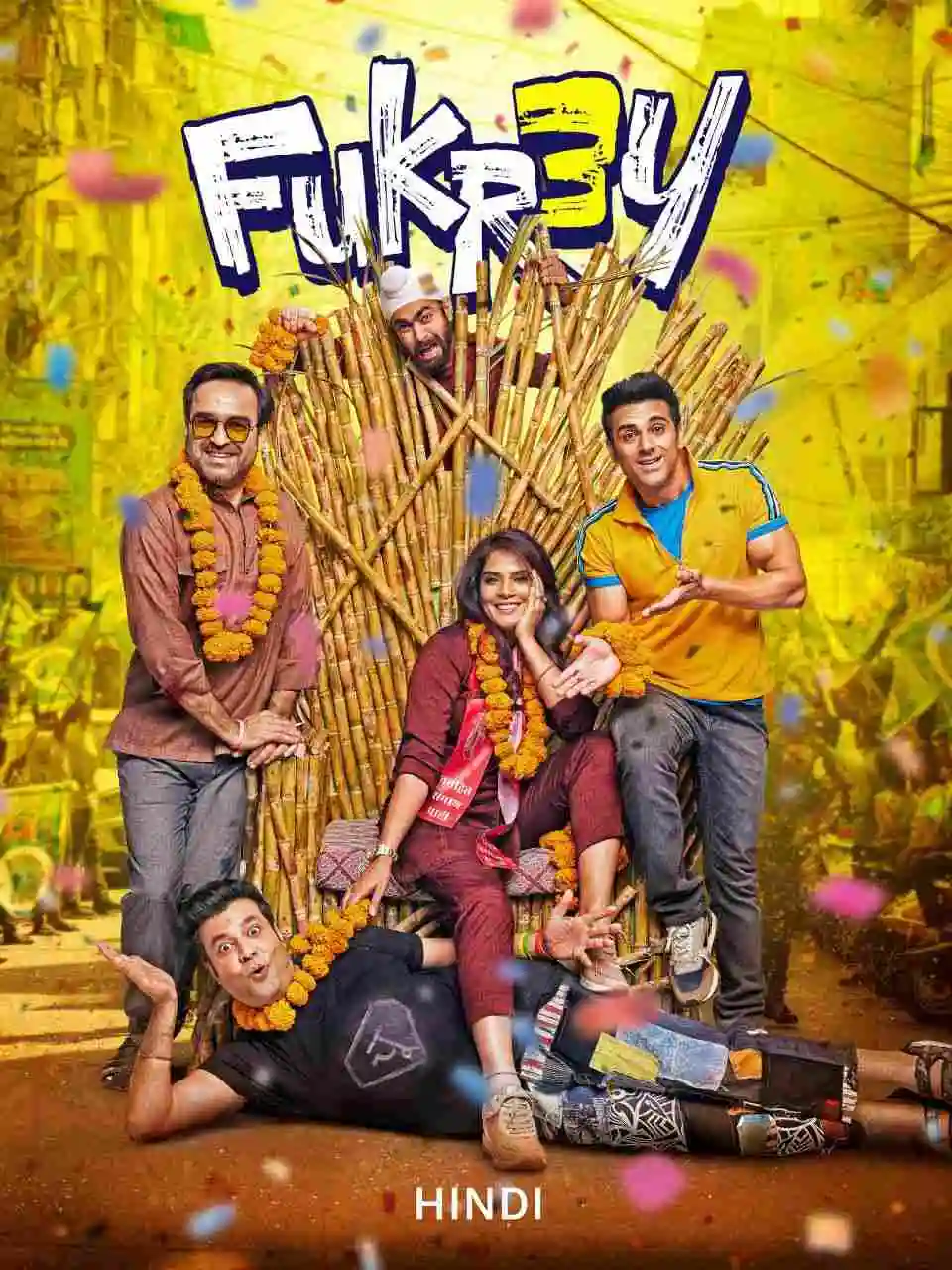 Fukrey 3 (2023) Bollywood Hindi Movie HD ESub