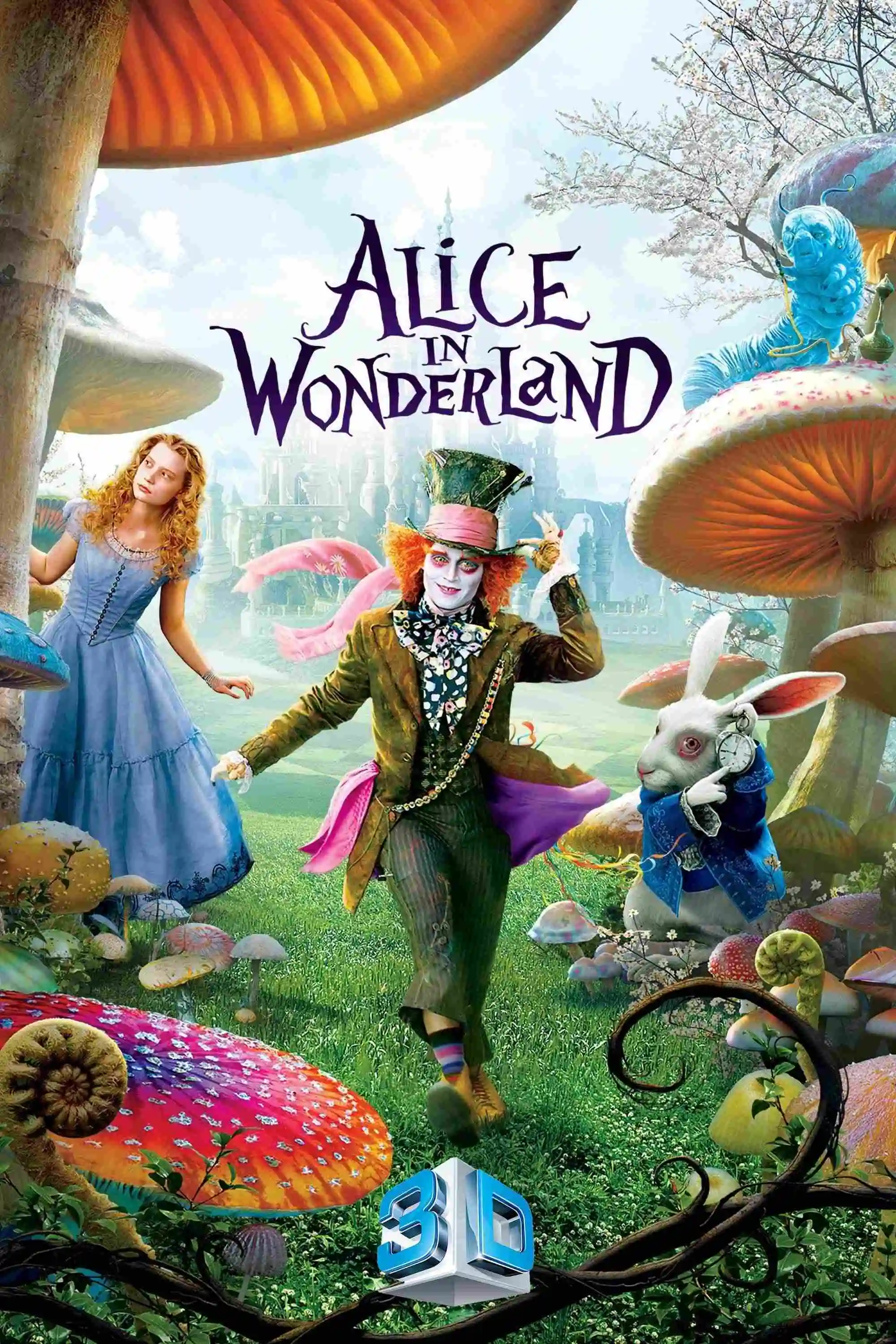 Alice in Wonderland (2010) (Hindi + English) Dual Audio Movie BluRay HD ESub