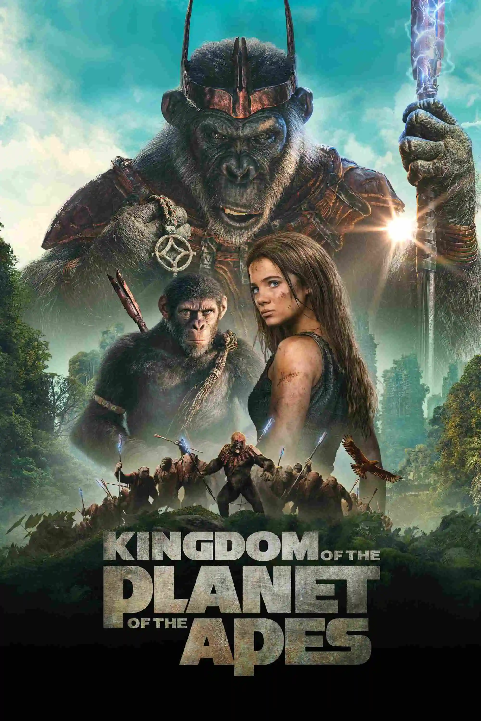 Kingdom of the Planet of the Apes (2024) (Hindi + English) Dual Audio Movie HD ESub