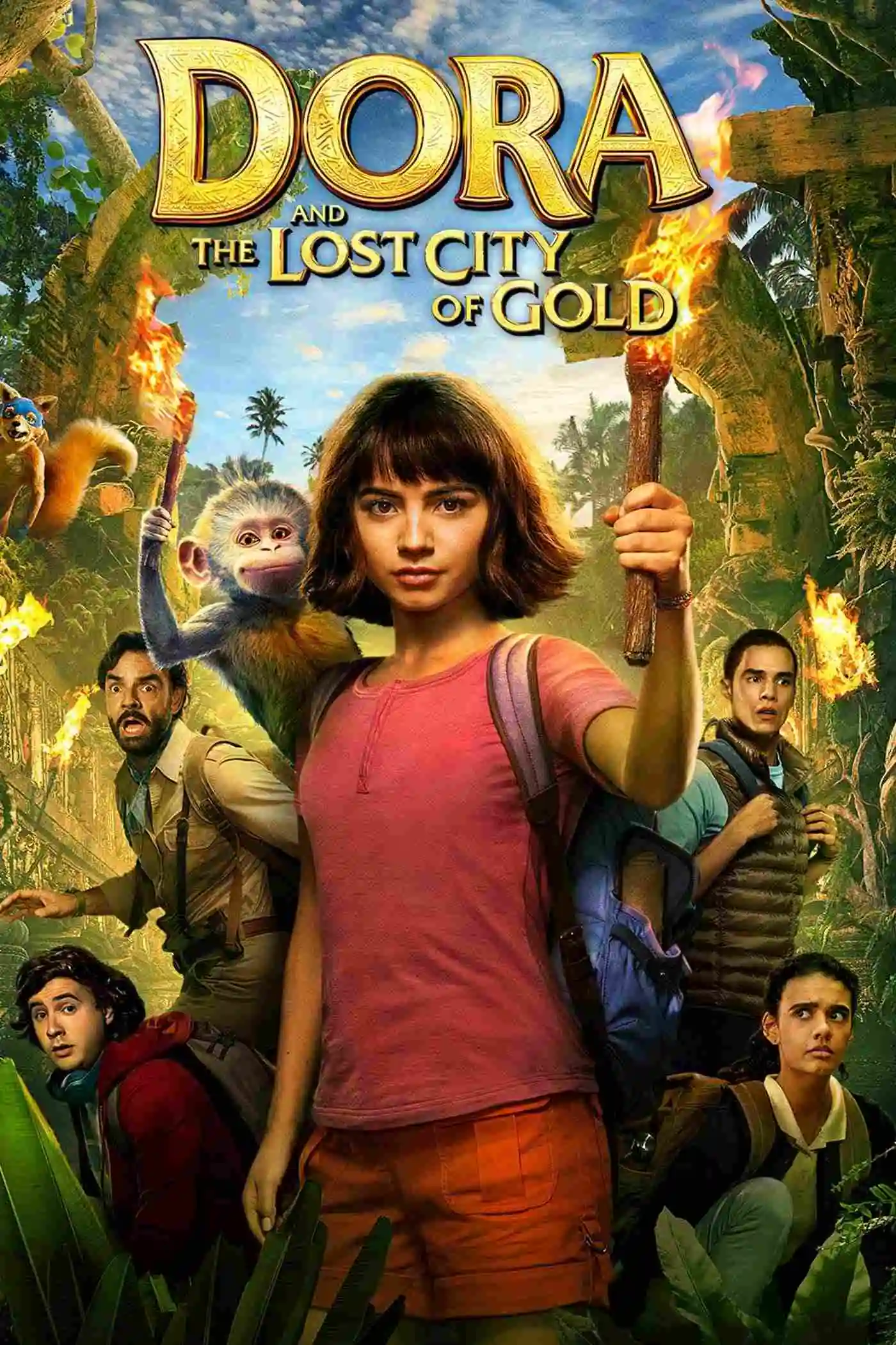 Dora and the Lost City of Gold (2019) (Hindi + English) Dual Audio Movie BluRay HD ESub