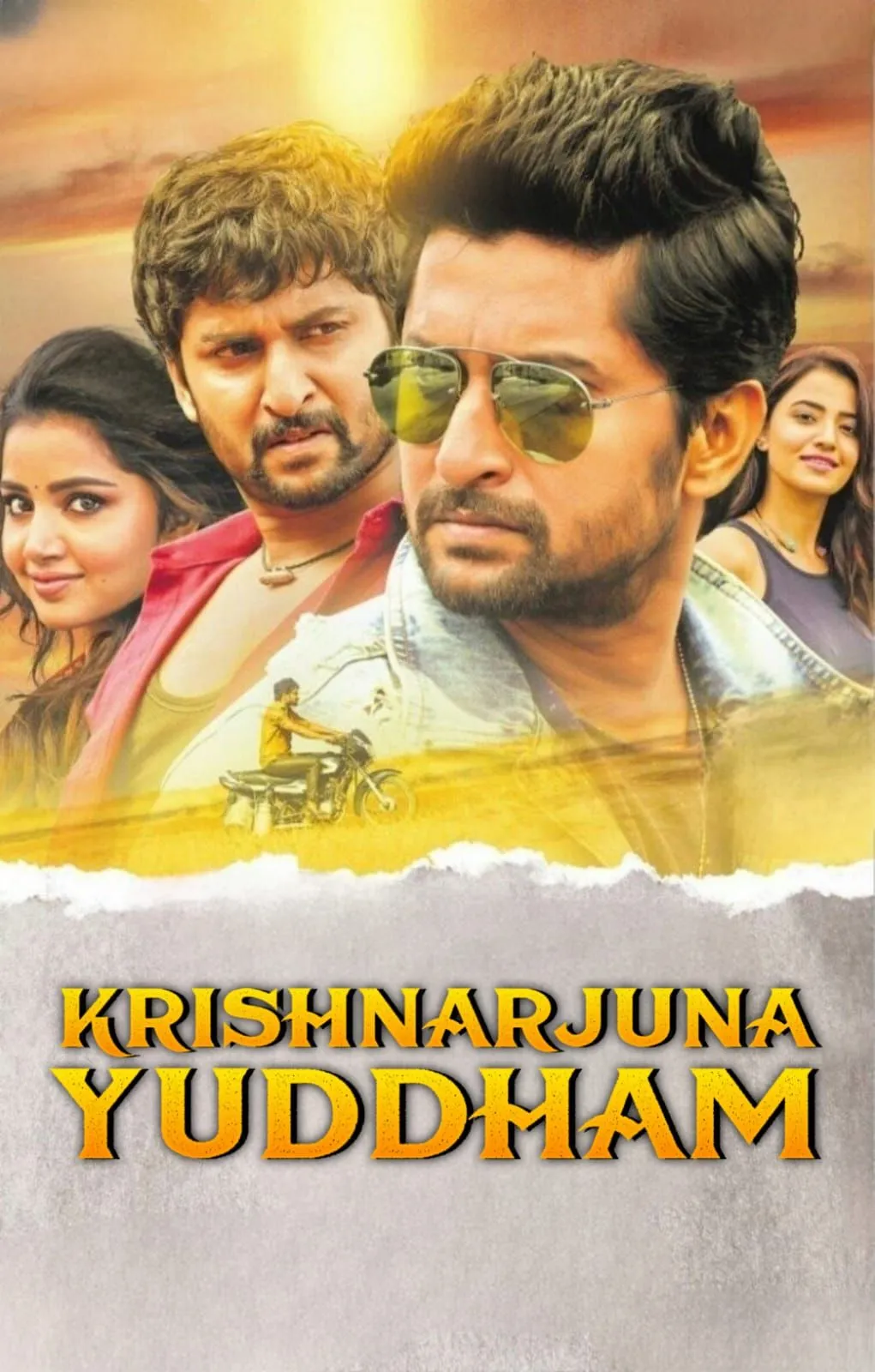 Krishnarjuna Yudham (2018) (Hindi + Telugu) Daul Audio WEBRip