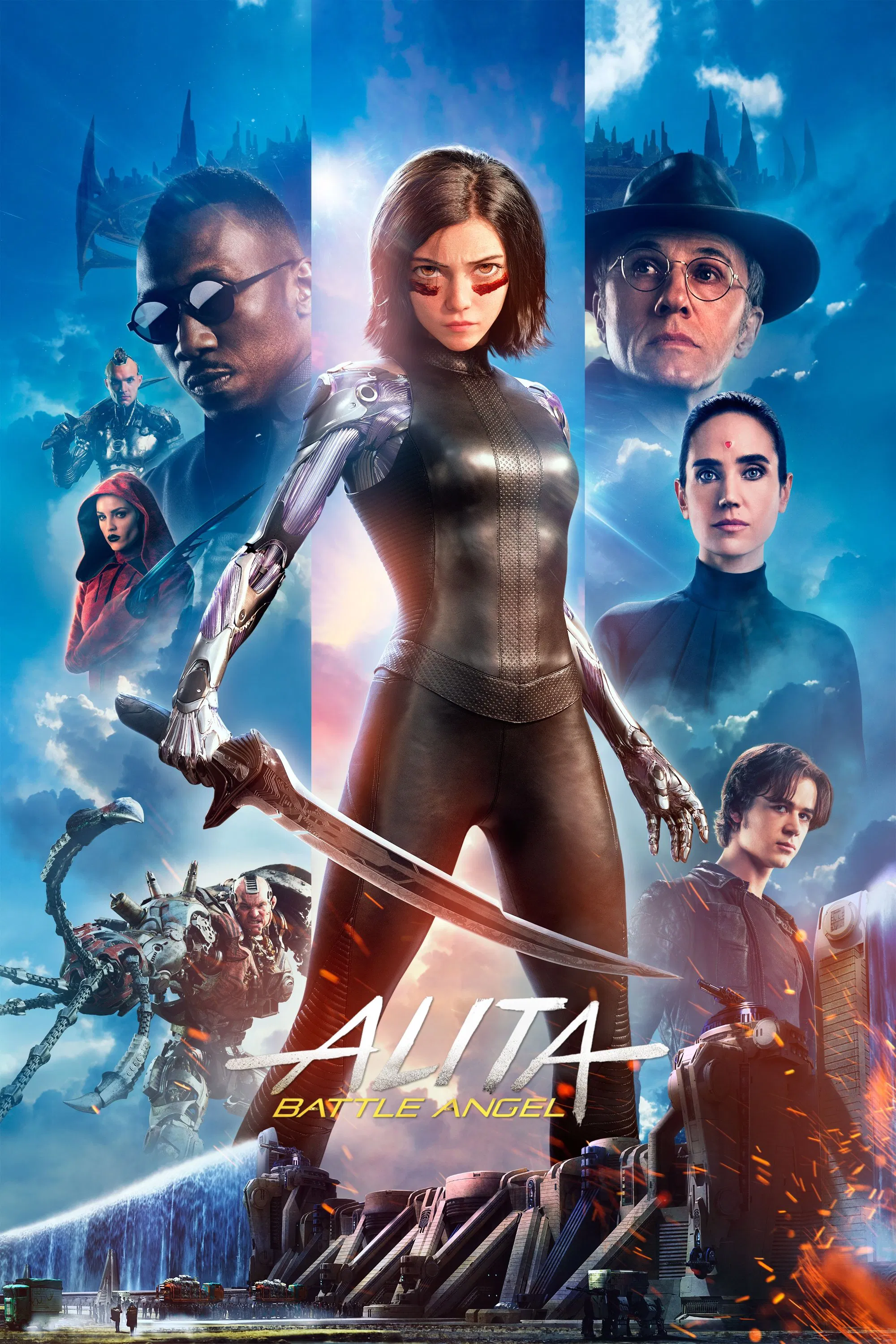 Alita - Battle Angel (2019) (Hindi + English) Dual Audio Hollywood Movie BluRay HD ESub