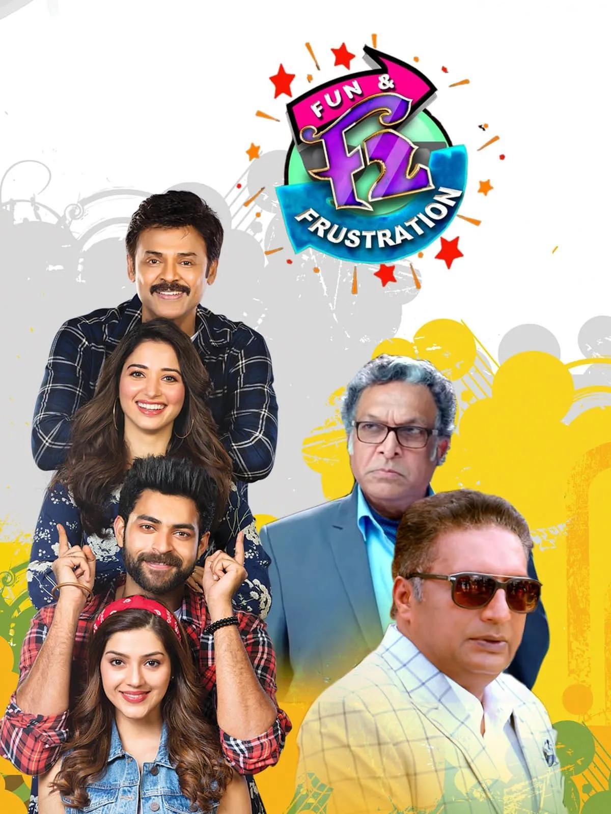 F2 Fun and Frustration (2019) Dual Audio [Hindi & Telugu] Full Movie HD ESub