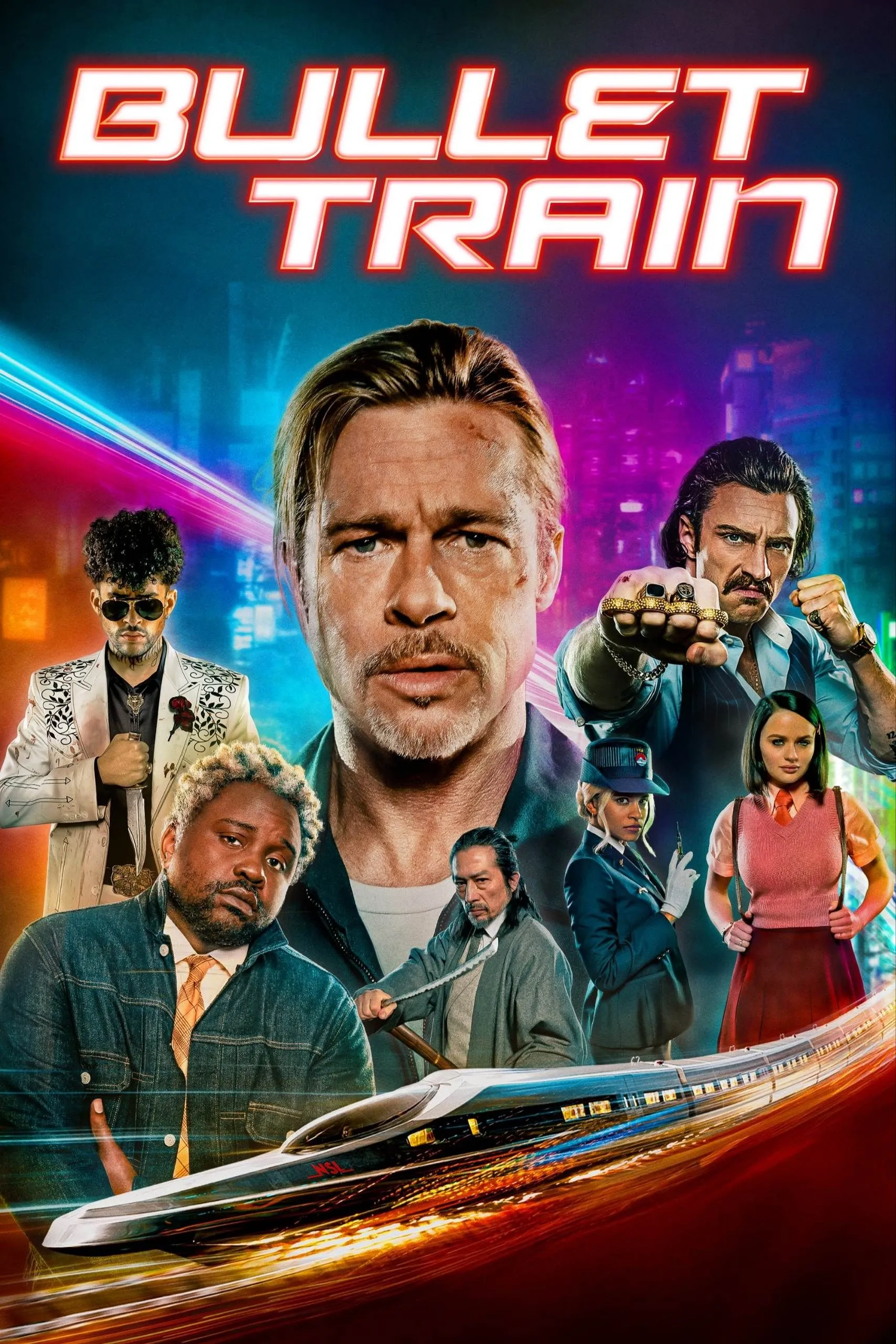 Bullet Train (2022) (Hindi + English) Hollywood Dual Audio Movie BluRay HD ESub